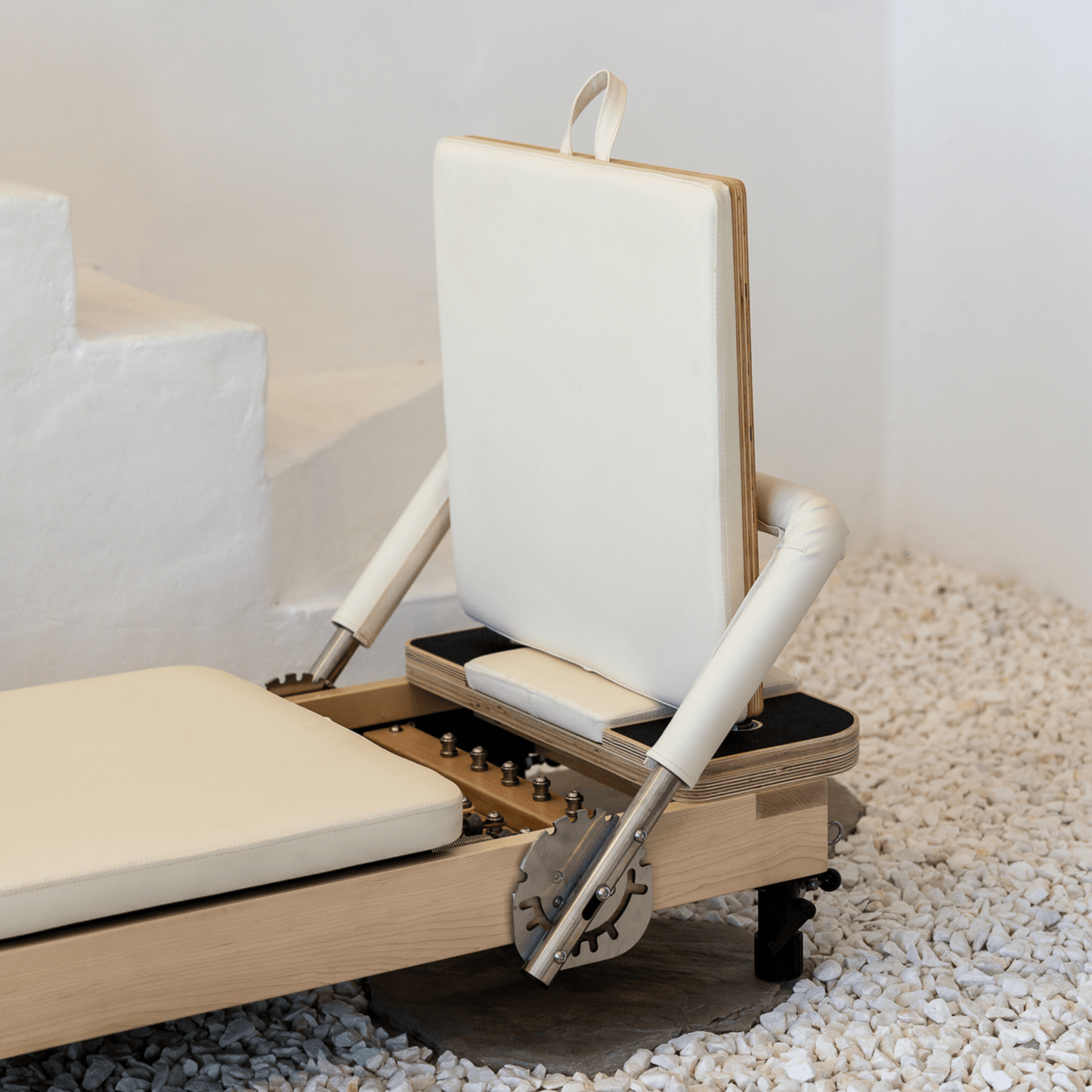 Kaizen Foldable White Reformer - The Pilates Shop