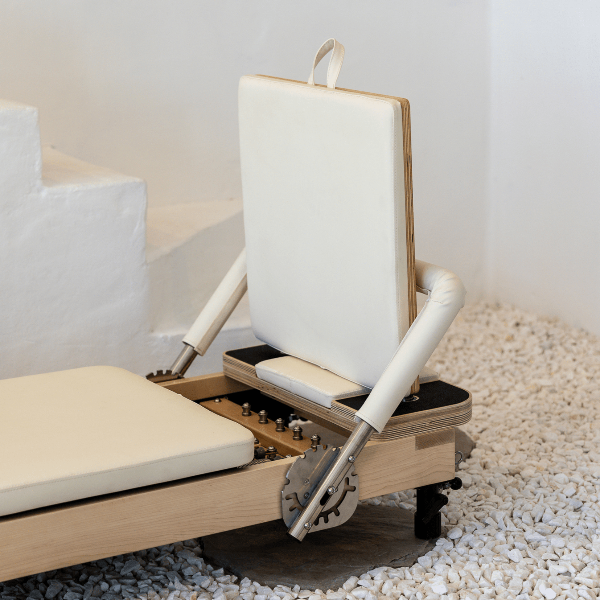 Kaizen Foldable White Reformer - The Pilates Shop