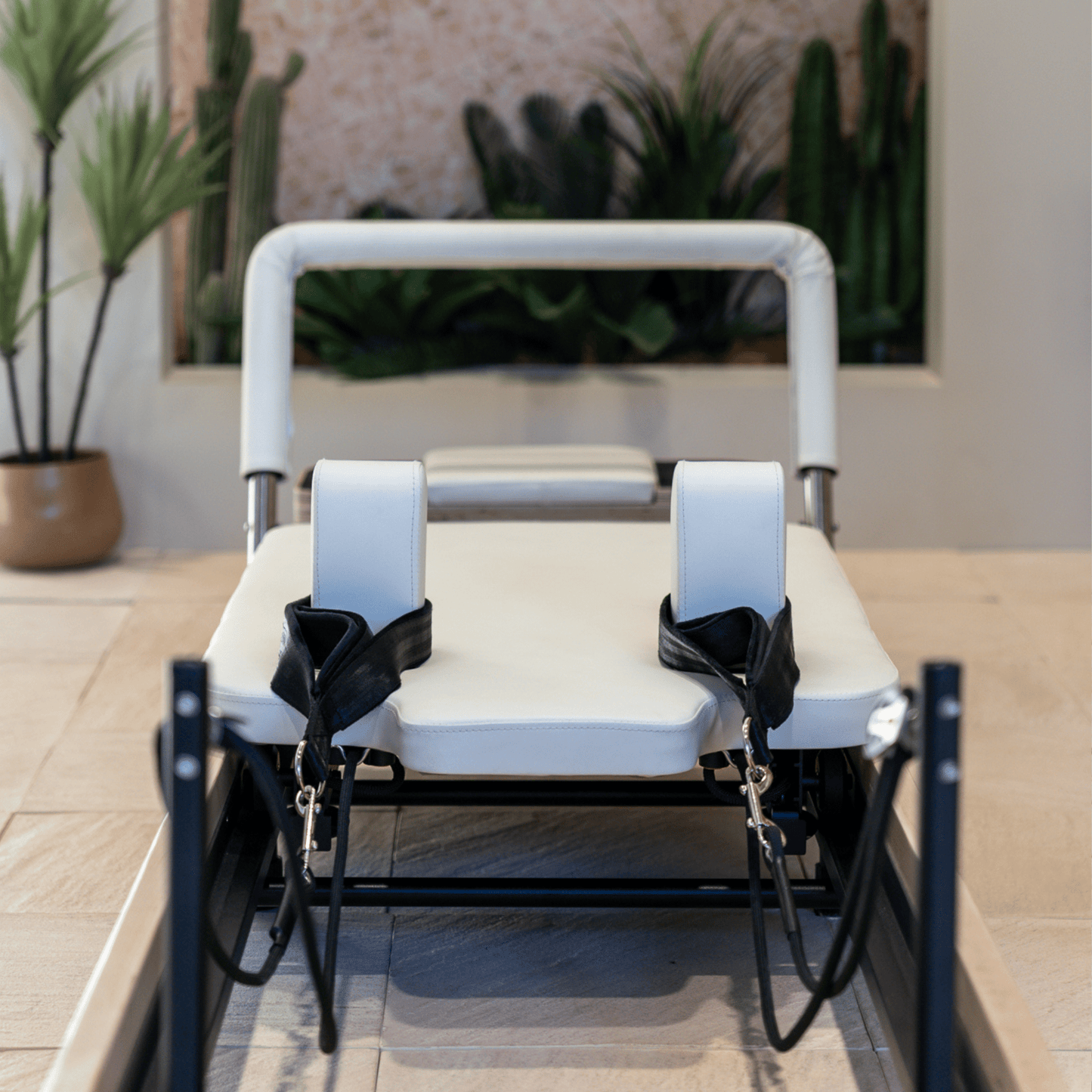 Kaizen Foldable White Reformer - The Pilates Shop