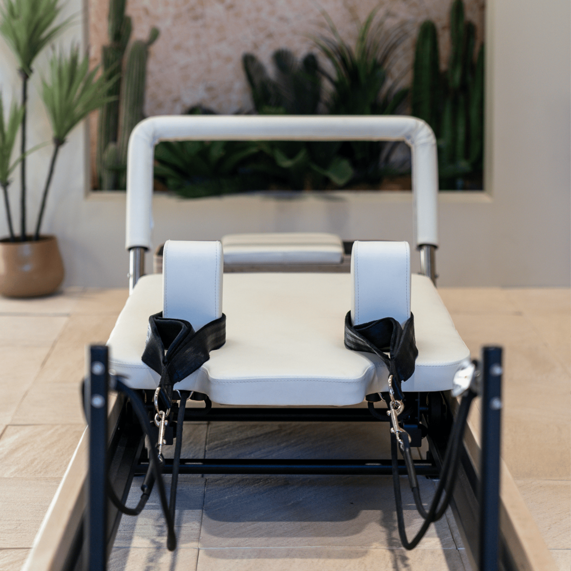 Kaizen Foldable White Reformer - The Pilates Shop