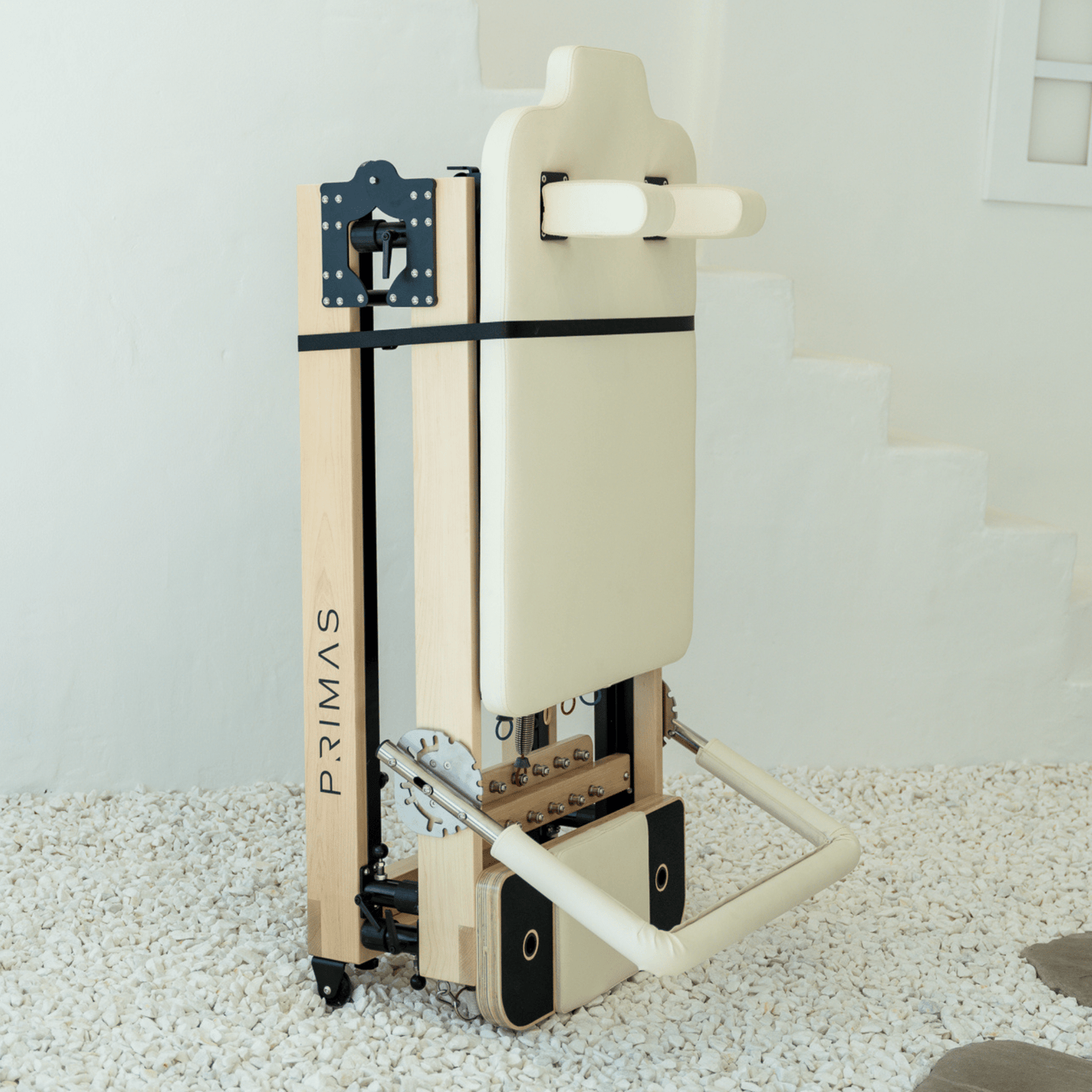 Kaizen Foldable White Reformer - The Pilates Shop