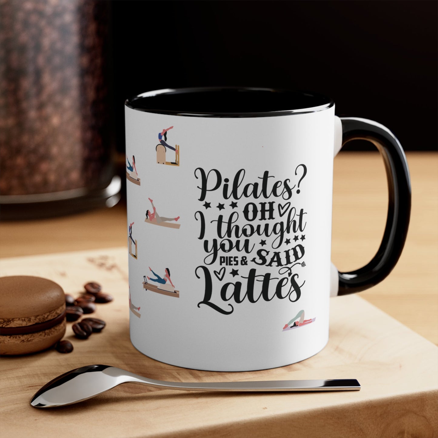 325ml Mug - Pilates & Lattes Design - The Pilates Shop