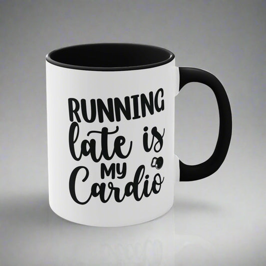 325ml Mug - Running Late Is My Cardio - The Pilates Shop