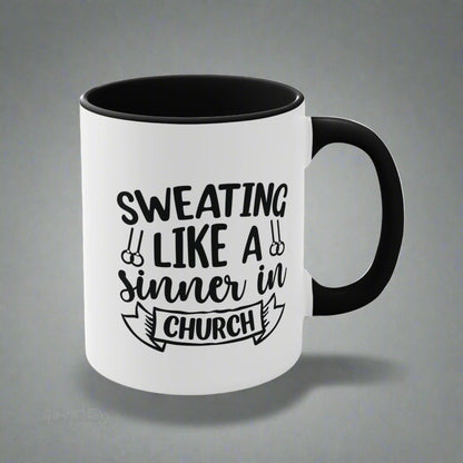 325ml Mug - Sweating Like a Sinner - The Pilates Shop