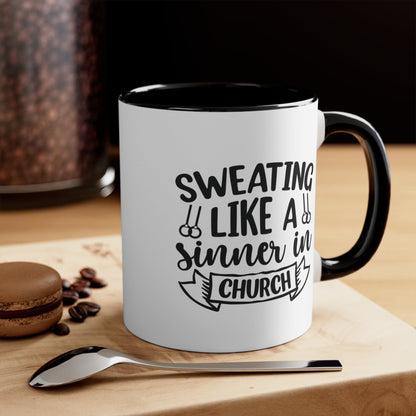 325ml Mug - Sweating Like a Sinner - The Pilates Shop