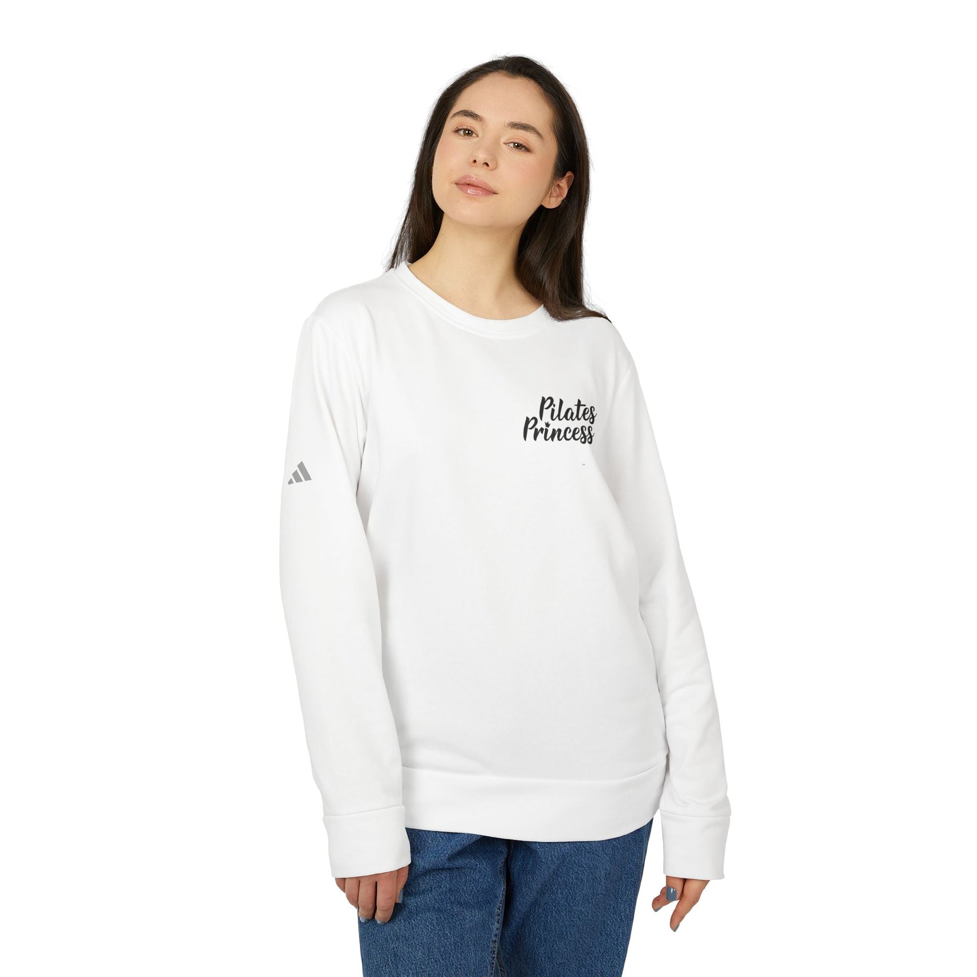 adidas Unisex Fleece Crewneck Sweatshirt - Pilates Princess - The Pilates Shop