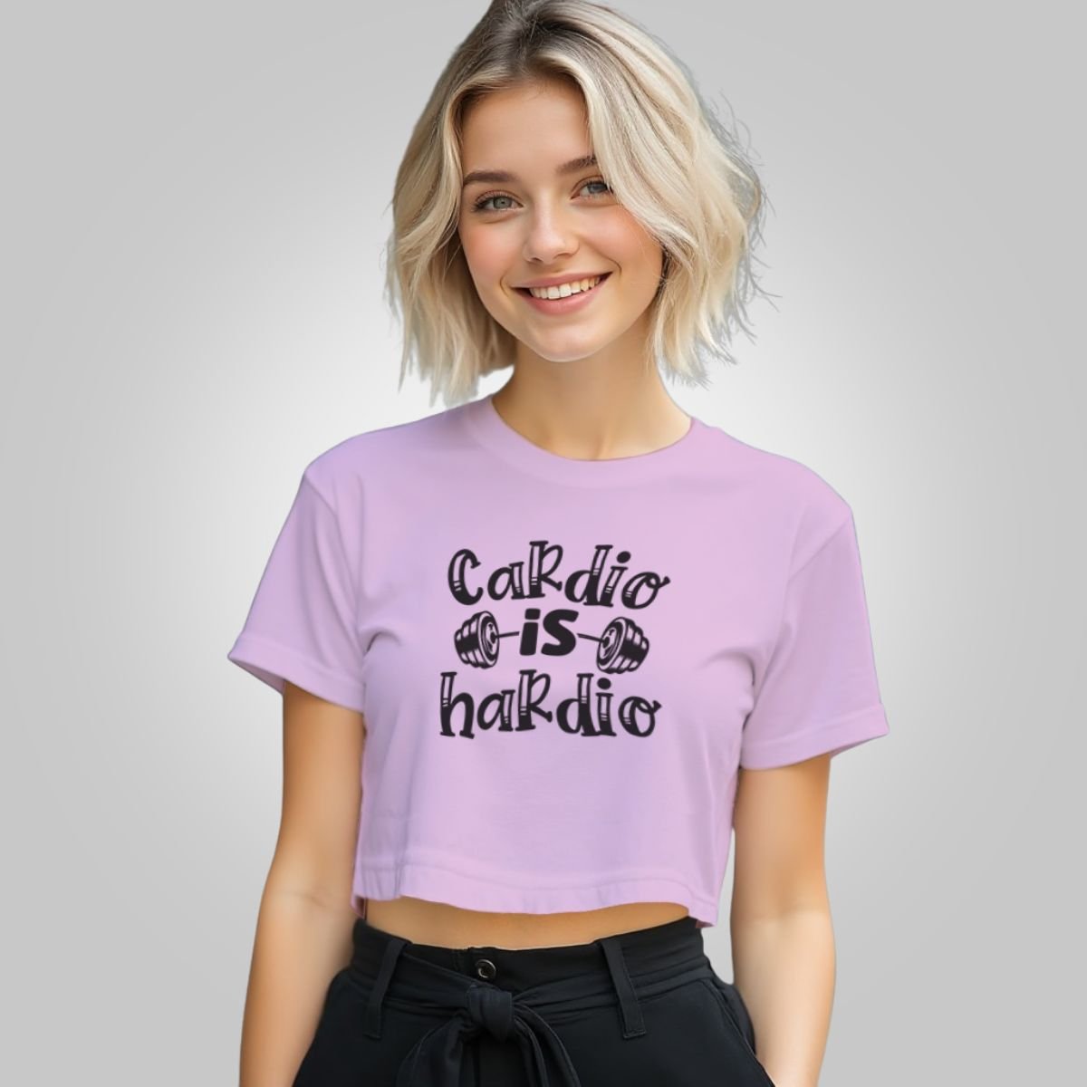 Champion Women's Heritage Cropped T-Shirt - Cardio is Hardio - The Pilates Shop